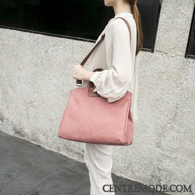 Sac À Main Femme Court Portable Lumière Mallette Aptitude Bagage Rose