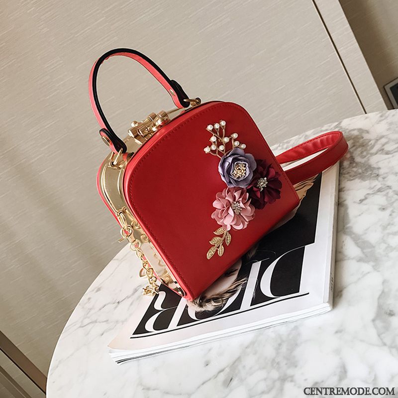 Sac À Main Femme Gros Le Nouveau Mode La Mariée Portable Marier Rouge