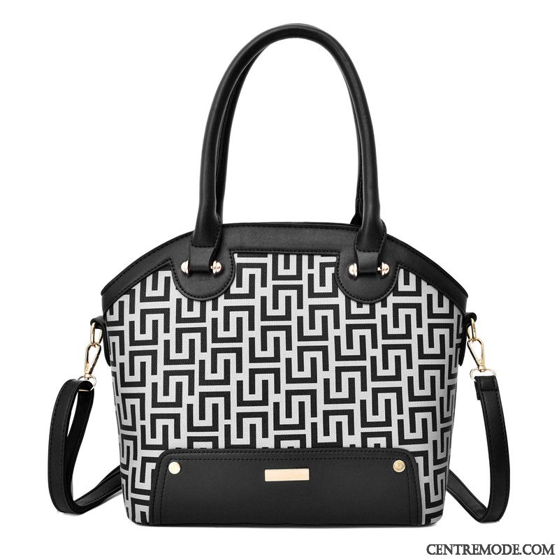 Sac À Main Femme Le Nouveau Gros Sac All-match Atmosphère Grande Capacité Portable Impression Rouge