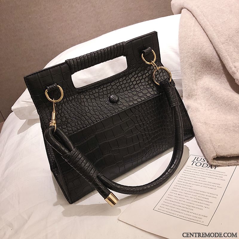 Sac À Main Femme Mode Crocodile Modèle Le Nouveau All-match Petit Rétro