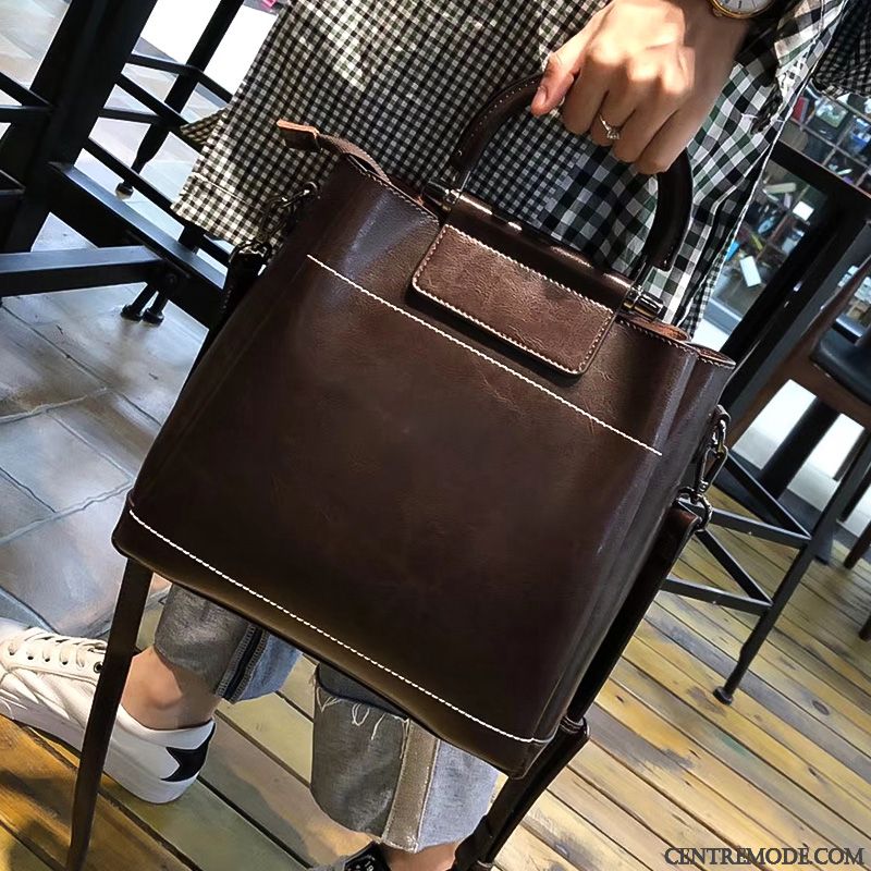 Sac À Main Femme Peau Douce Mode Cuir Véritable All-match Le Nouveau Atmosphère