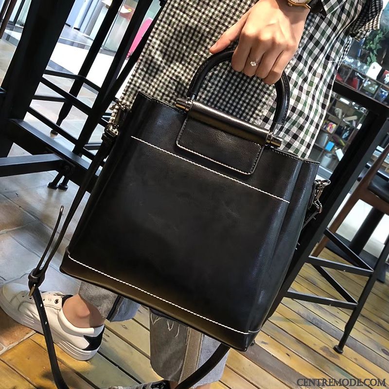 Sac À Main Femme Peau Douce Mode Cuir Véritable All-match Le Nouveau Atmosphère