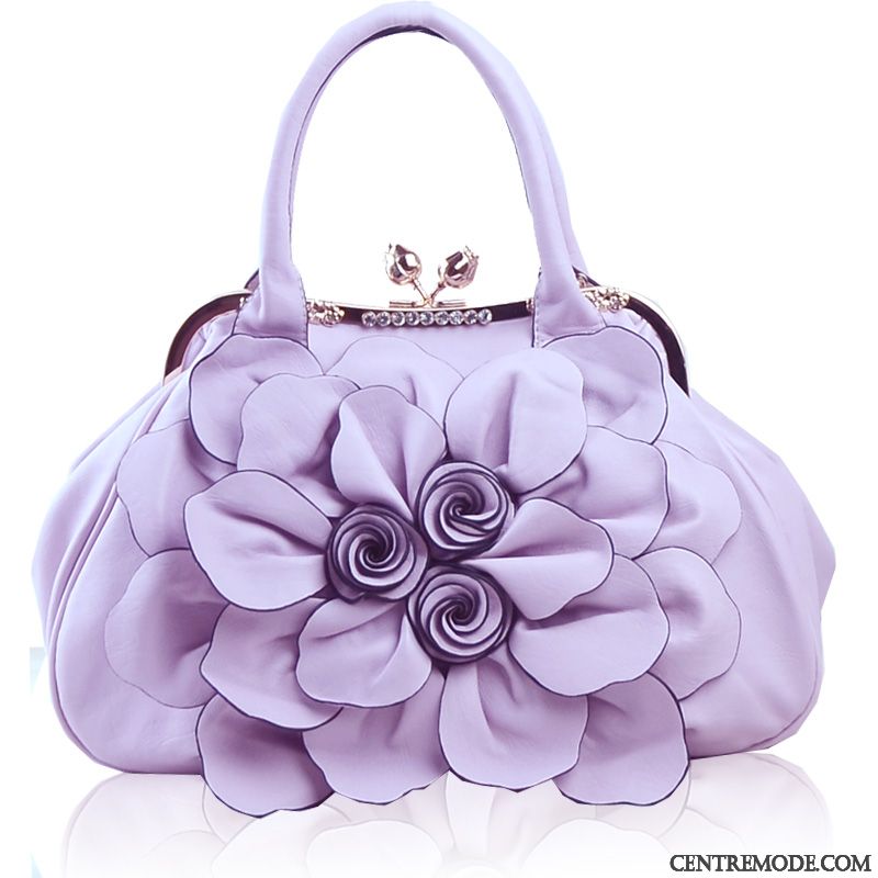 Sac À Main Femme Sac De Messager Printemps Le Nouveau Dames Mode Fleurs Noir