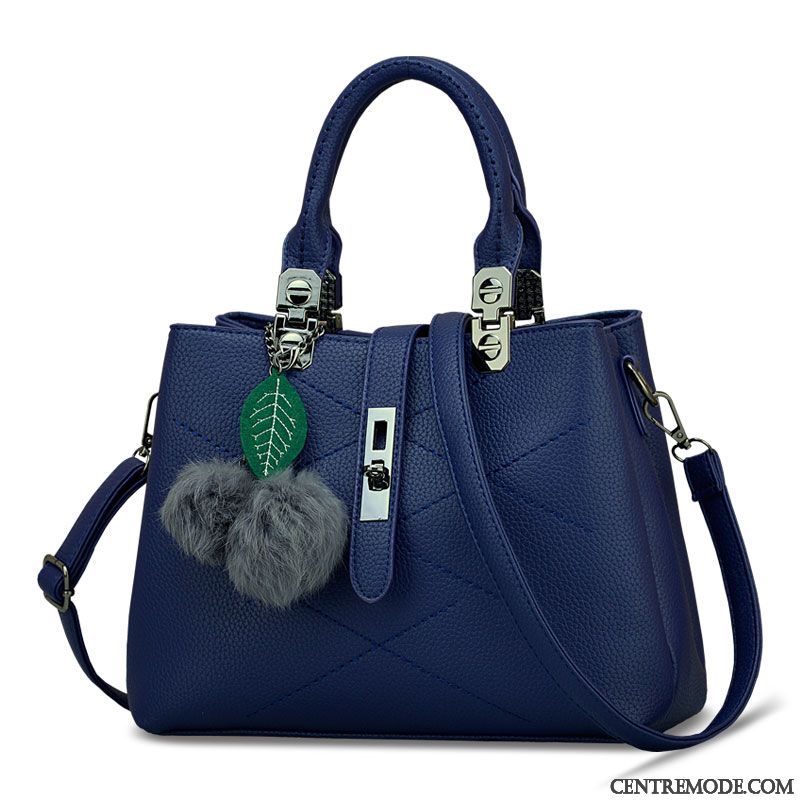 Sac À Main Femme Sac De Messager Printemps Sacs À Bandoulière Été Loisir Mode Bleu