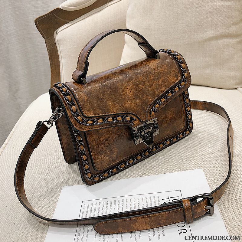 Sac À Main Femme Tendance All-match Nouveau Mode Sac De Messager Le Nouveau Marron