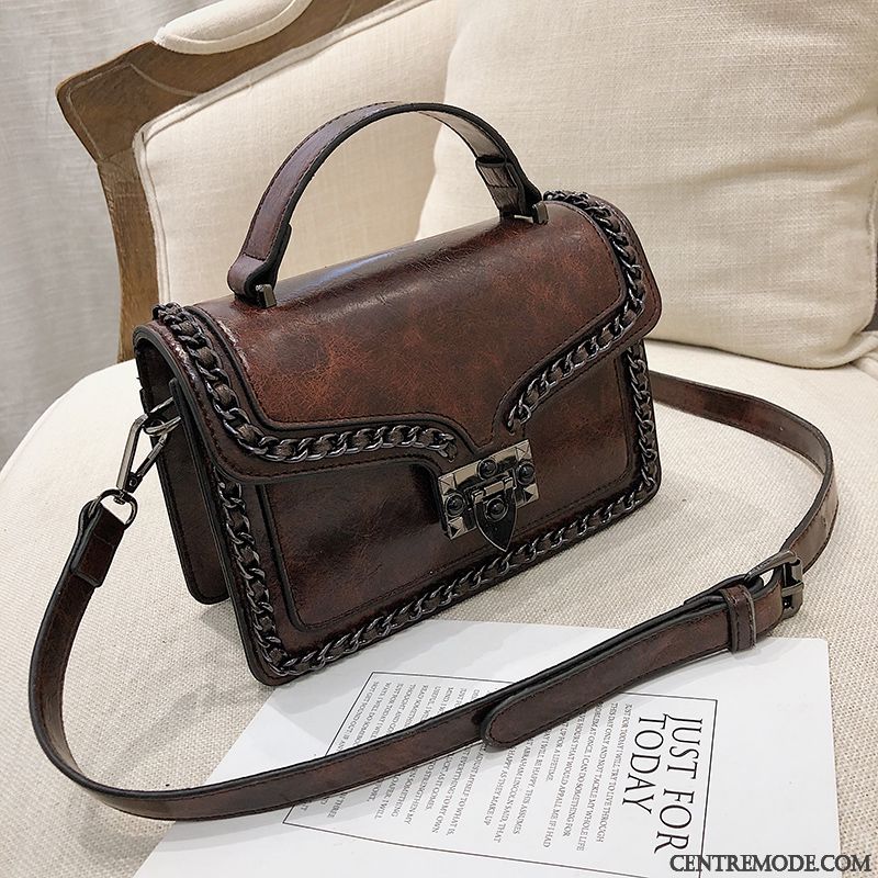 Sac À Main Femme Tendance All-match Nouveau Mode Sac De Messager Le Nouveau Marron