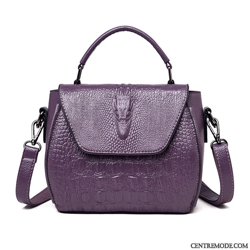 Sac À Main Femme Été Simple All-match Crocodile Modèle Mode Petit Or