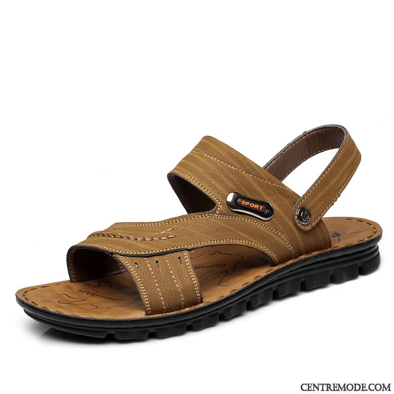 Sandales Bordeaux Homme Sarcelle Bleu, Sandales Cuir Noir Homme