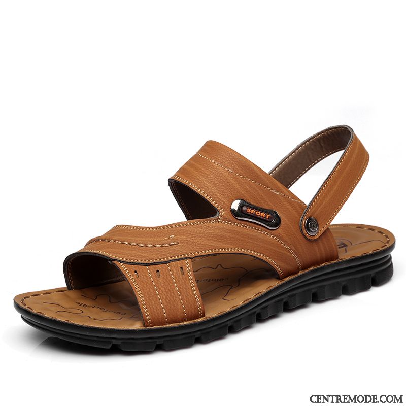 Sandales Bordeaux Homme Sarcelle Bleu, Sandales Cuir Noir Homme
