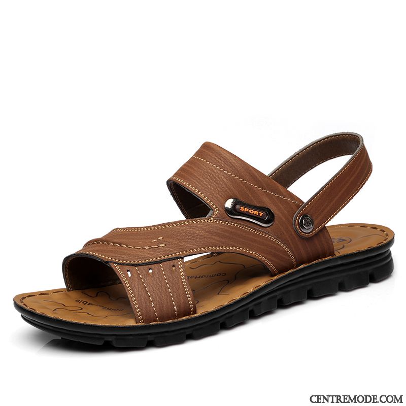 Sandales Bordeaux Homme Sarcelle Bleu, Sandales Cuir Noir Homme