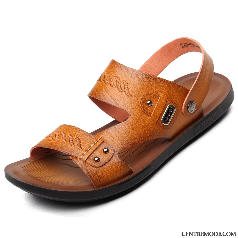 Sandales Bordeaux Homme Sarcelle Bleu, Sandales Cuir Noir Homme