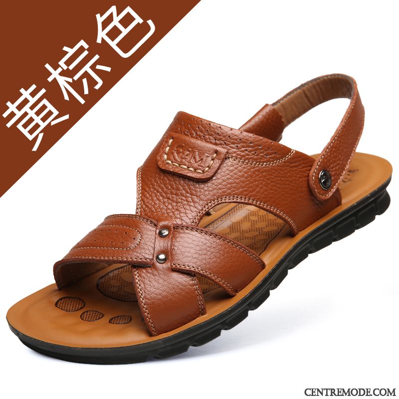 Sandales De Marque Homme Olive Verte Rose Saumon, Sandales Mode Homme Pas Cher