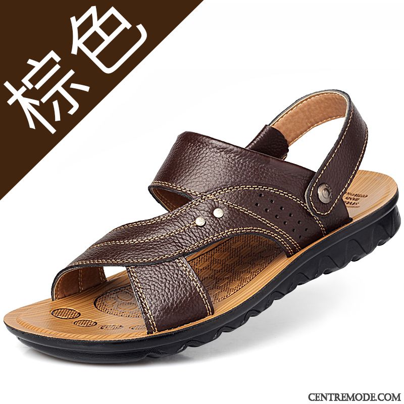 Sandales De Marque Homme Olive Verte Rose Saumon, Sandales Mode Homme Pas Cher
