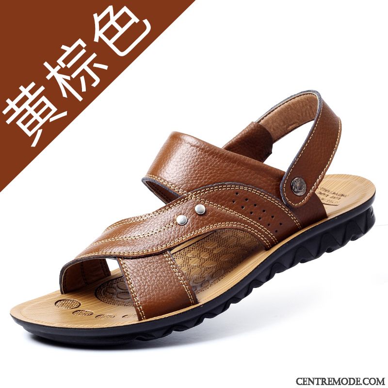 Sandales De Marque Homme Olive Verte Rose Saumon, Sandales Mode Homme Pas Cher