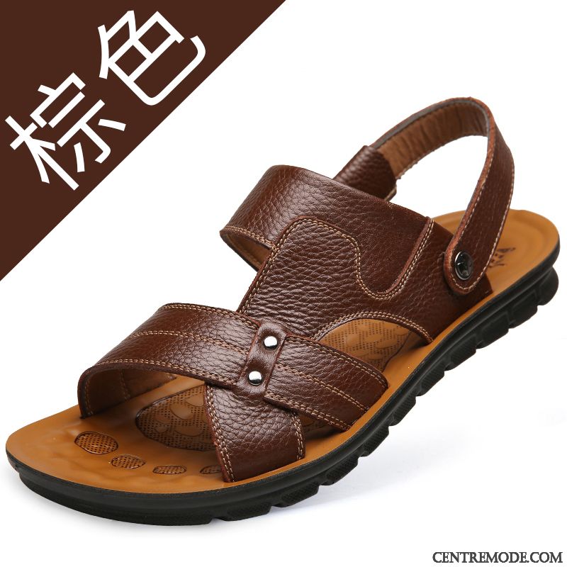 Sandales De Marque Homme Olive Verte Rose Saumon, Sandales Mode Homme Pas Cher