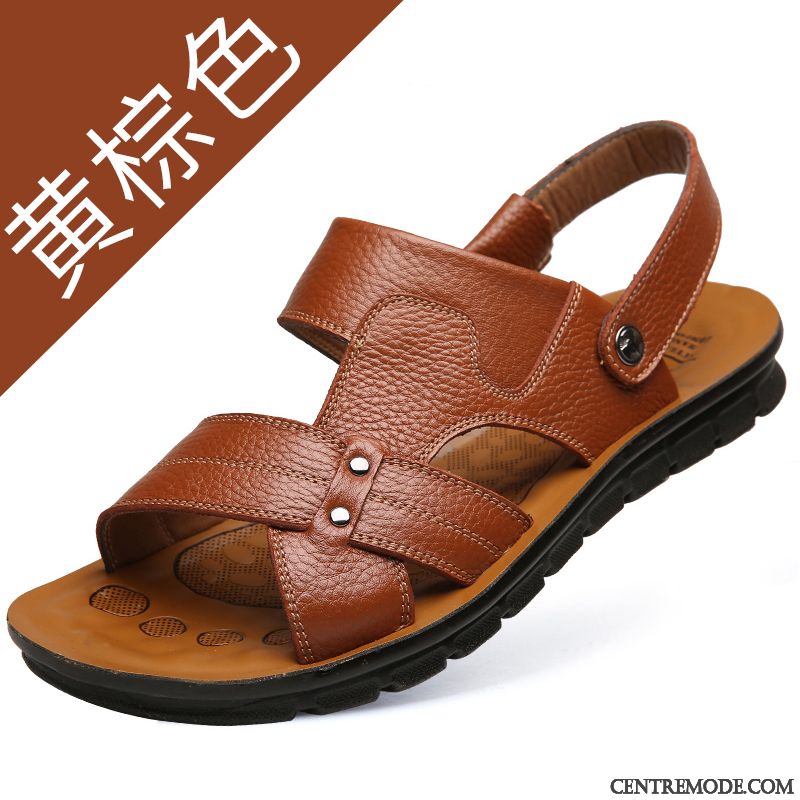 Sandales De Marque Homme Olive Verte Rose Saumon, Sandales Mode Homme Pas Cher