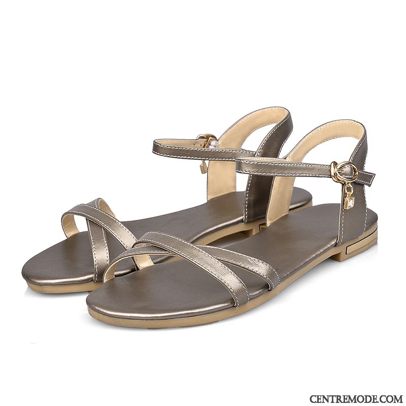 Sandales Femme Bleu Pas Cher, Sandales Femme Vernis Rose Choquant Beige Sable