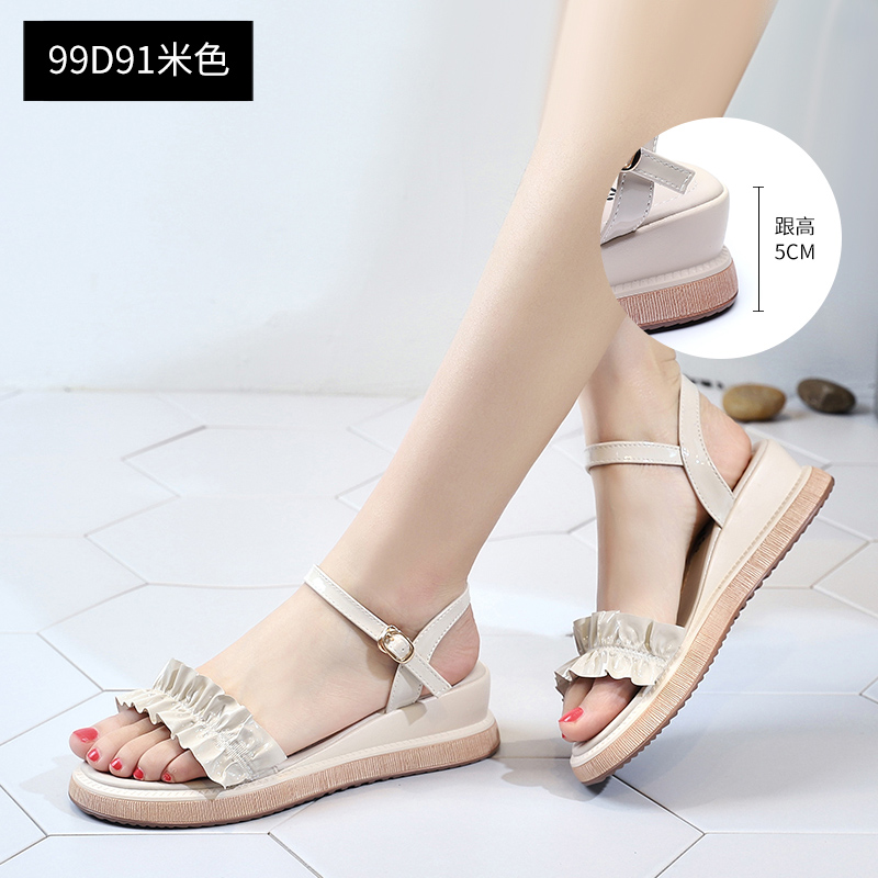 Sandales Femme Été Tissage Mesh Mode Talon Moyen Tous Les Assortis Blanc Rouge