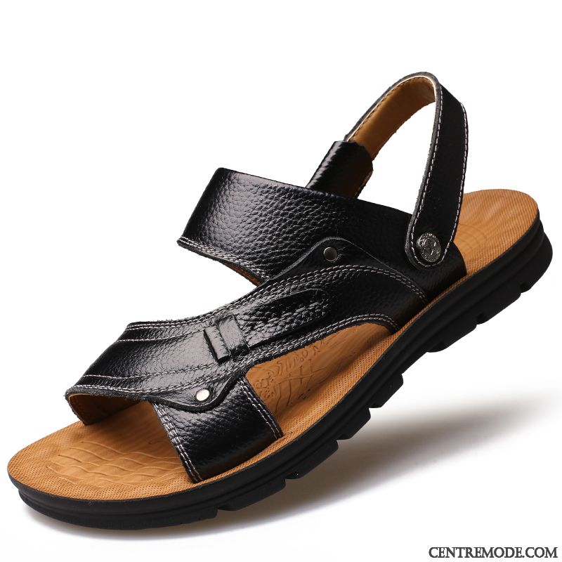 Sandales Gris Homme, Sandales Homme Cuir Pas Cher Bordeaux Lavande