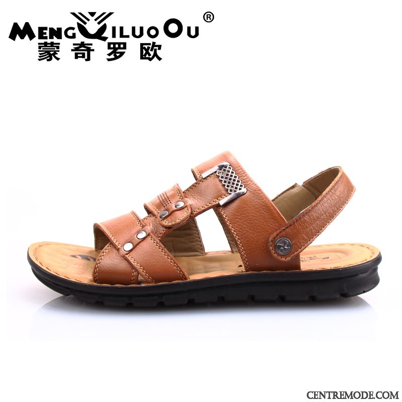 Sandales Pas Cher Homme, Sandales Homme De Marque Marine Peachpuff