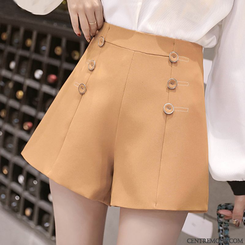 Shorts Femme Costume Printemps Mince Décontractée A Lettre Haute Cintrée