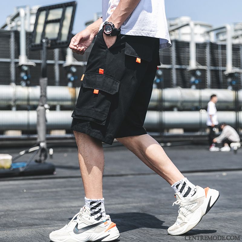 Shorts Homme Cargo Tendance Sport Baggy Légère Courte Gris