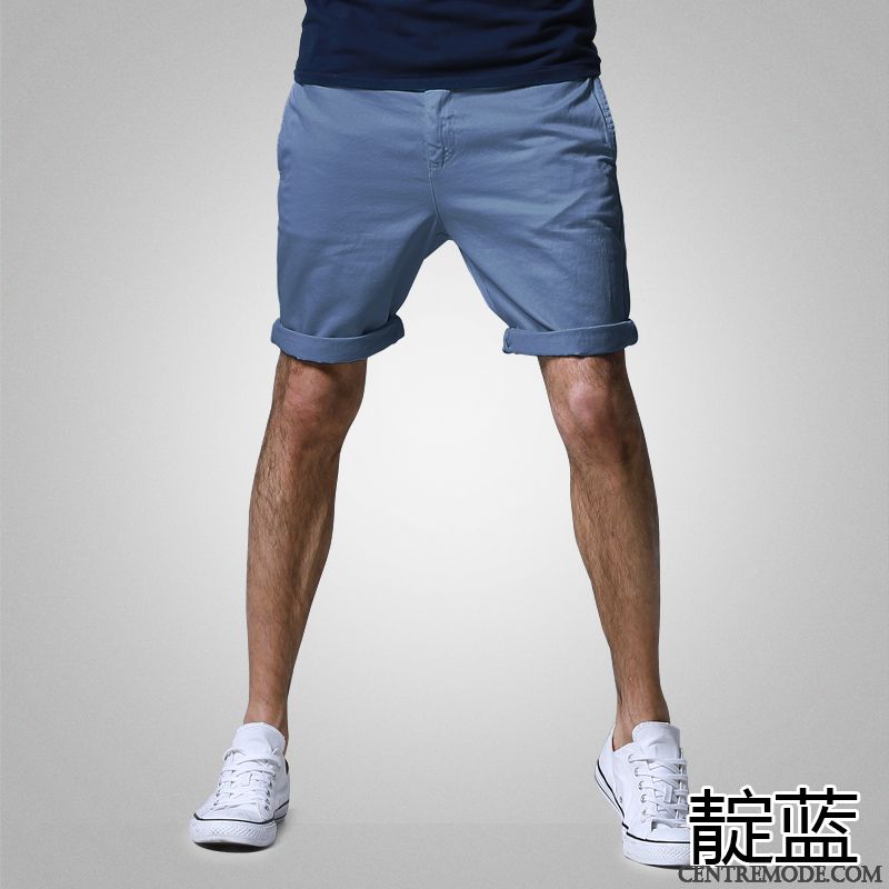 Shorts Homme Cinquième Pantalon Tendance Septième Pantalon Baggy Décontractée Sport Violet Clair