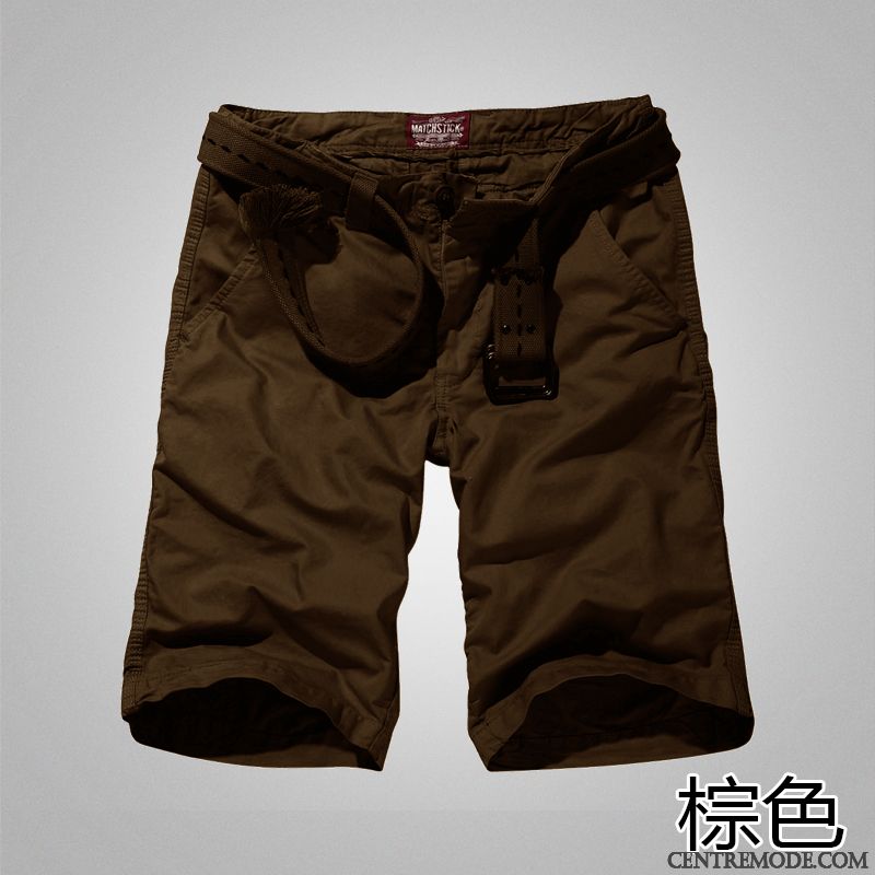 Shorts Homme Cinquième Pantalon Tendance Septième Pantalon Baggy Décontractée Sport Violet Clair