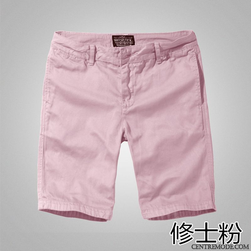 Shorts Homme Cinquième Pantalon Tendance Septième Pantalon Baggy Décontractée Sport Violet Clair