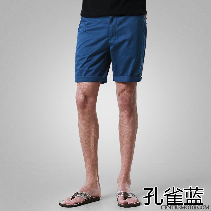 Shorts Homme Cinquième Pantalon Tendance Septième Pantalon Baggy Décontractée Sport Violet Clair