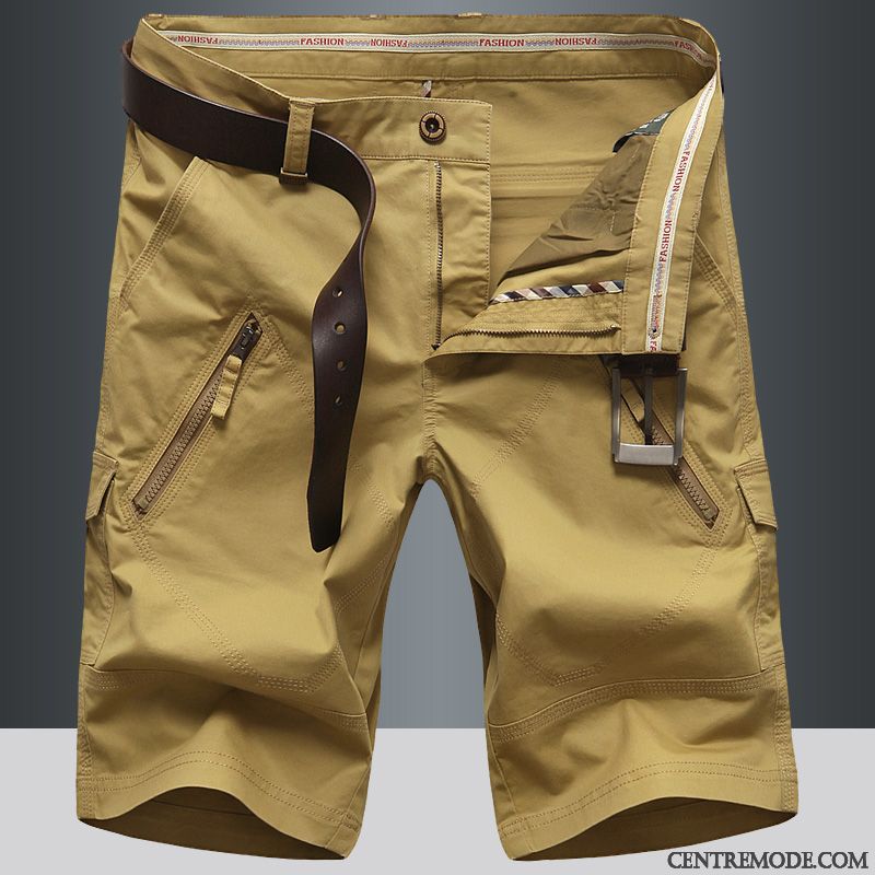 Shorts Homme Grande Taille Légère Cinquième Pantalon Sport Baggy Été Bleu