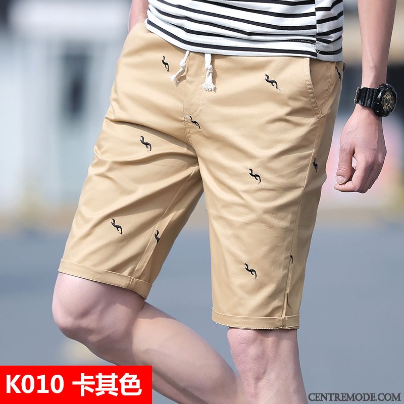 Shorts Homme Grande Taille Pantalon Cargo Baggy Pantalons Marque De Tendance Les Pantalons De Survêtement Rouge