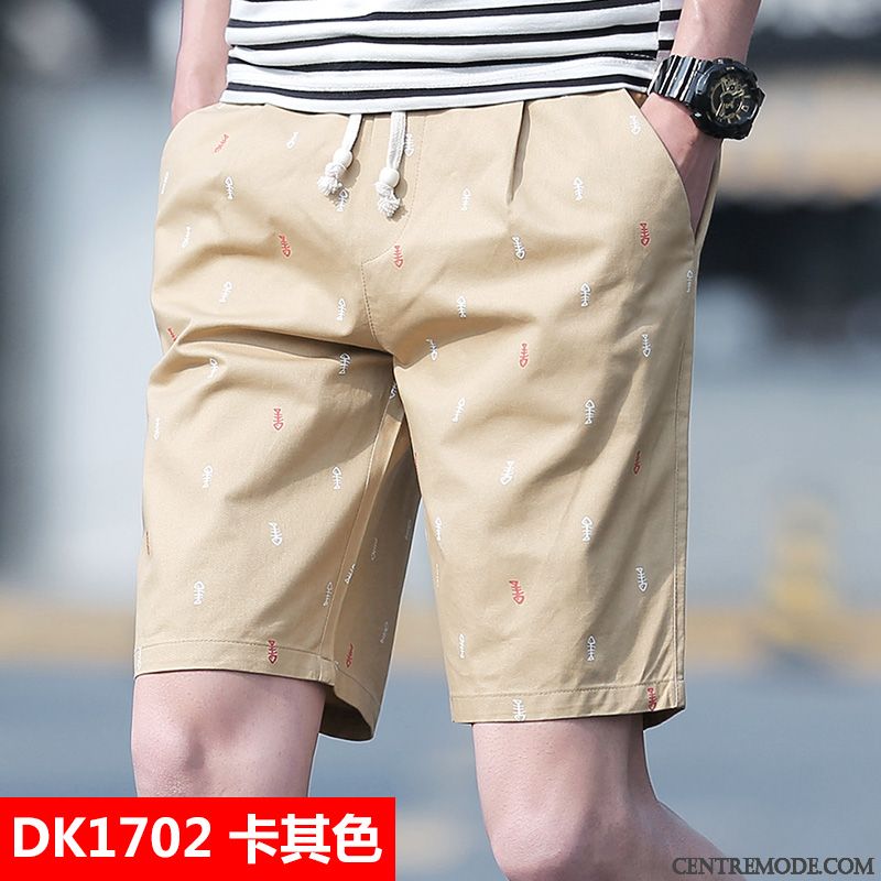 Shorts Homme Grande Taille Pantalon Cargo Baggy Pantalons Marque De Tendance Les Pantalons De Survêtement Rouge