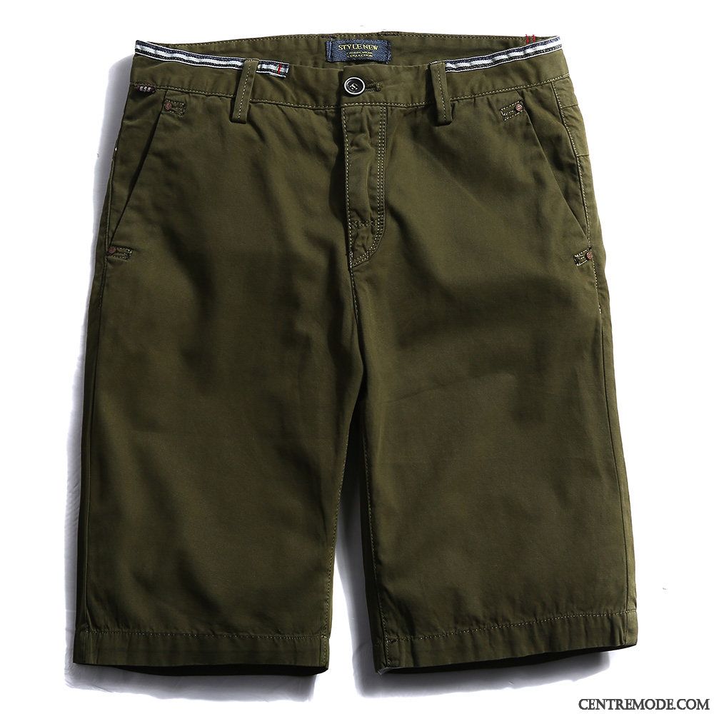 Shorts Homme Gros Cinquième Pantalon Baggy Été Décontractée Jambe Droite