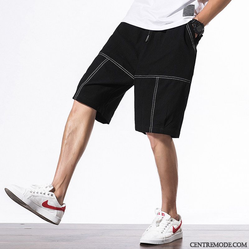 Shorts Homme Kaki Les Pantalons De Survêtement Plage Jeunesse Baggy Décontractée Clair