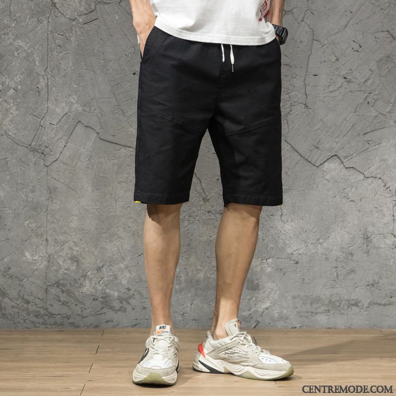 Shorts Homme Légère Pantalon Été Tendance Baggy Cinquième Pantalon