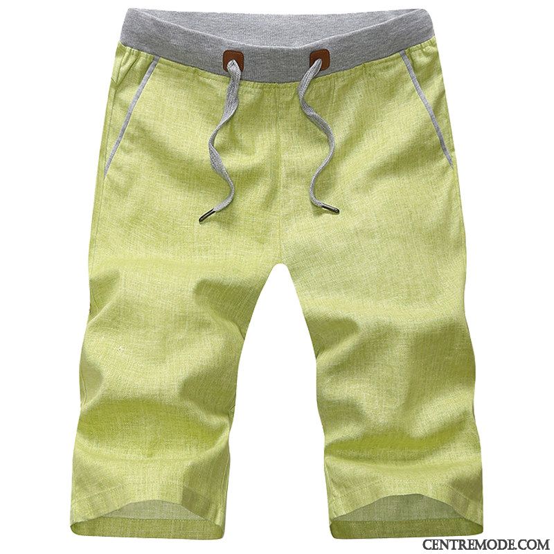 Shorts Homme Pantalon Kaki Plage Septième Pantalon Grande Taille Décontractée