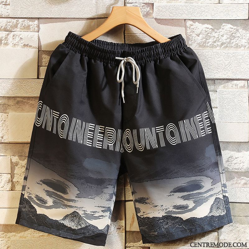 Shorts Homme Tendance Kaki Marque De Tendance Camouflage Grande Taille Graisse Dégradé