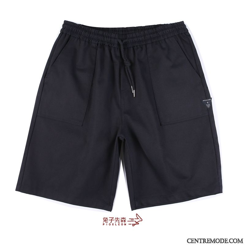 Shorts Homme Tendance Kaki Été Pantalons Cinquième Pantalon Lapin Impression