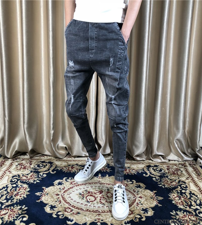 Slim Jeans Noir Homme Pas Cher Turquoise Marine, Marque Jean Homme En Vente