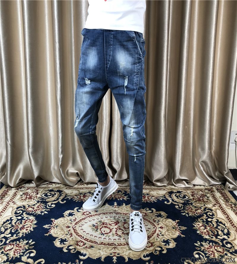 Slim Jeans Noir Homme Pas Cher Turquoise Marine, Marque Jean Homme En Vente