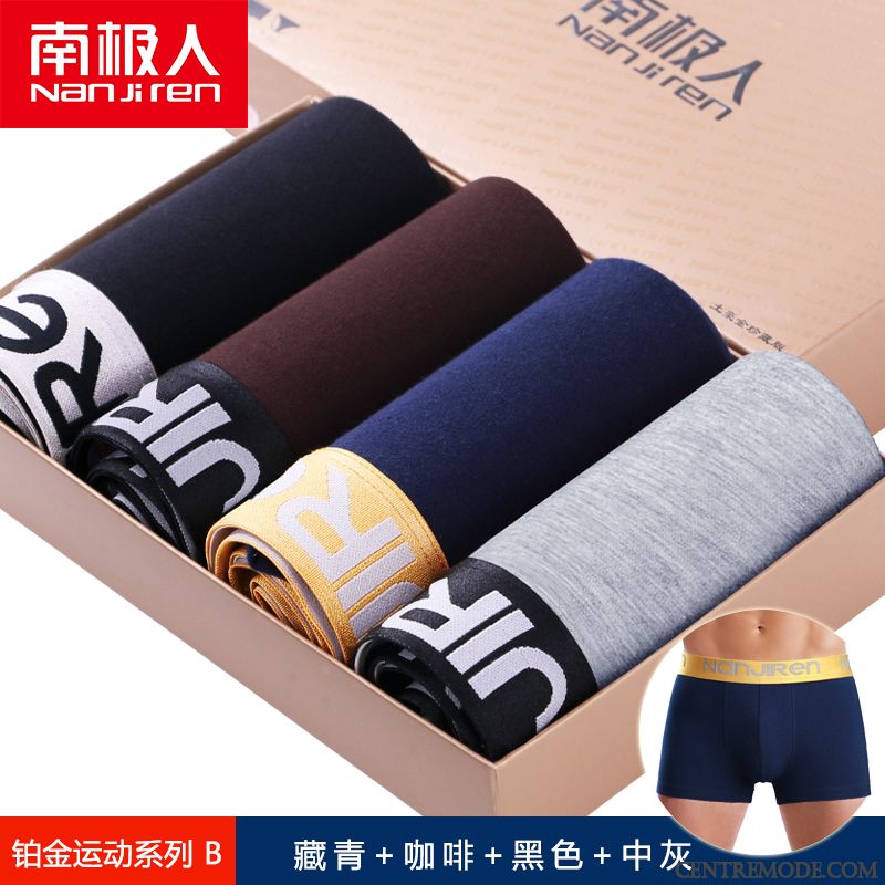 Sous-vêtements Col V Pas Cher, Sous-vêtements Homme Col Chale Marron Kaki