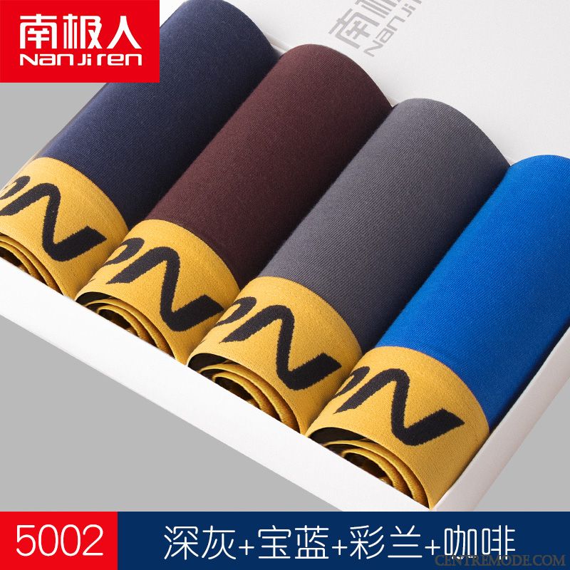 Sous-vêtements Col V Pas Cher, Sous-vêtements Homme Col Chale Marron Kaki