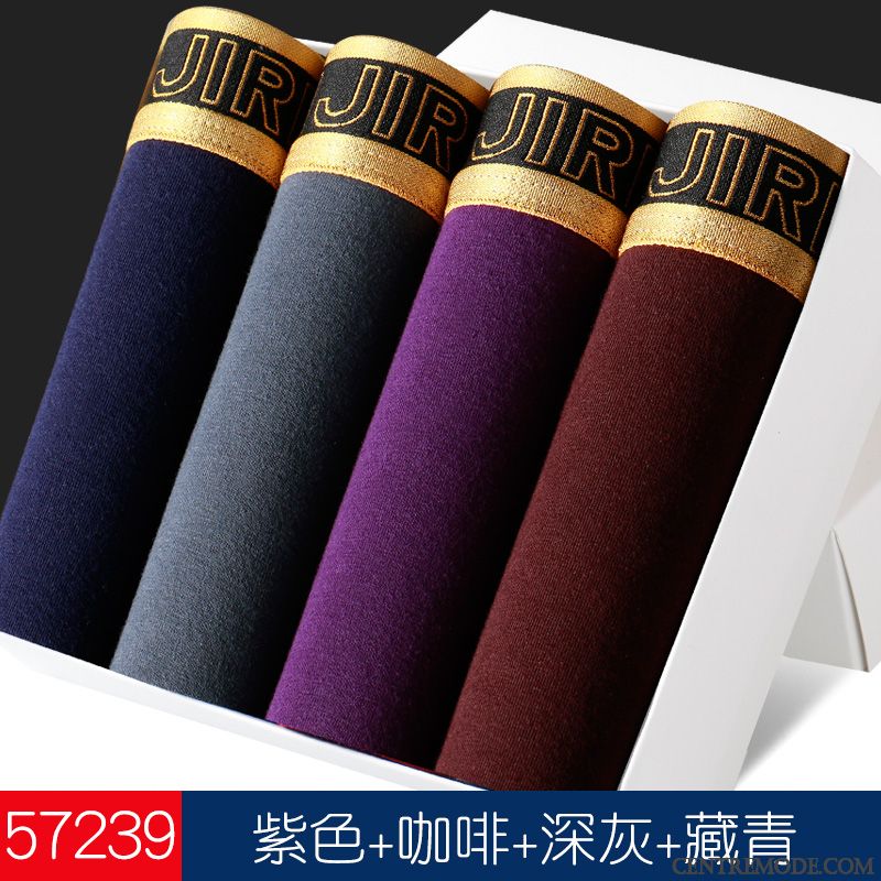 Sous-vêtements Col V Pas Cher, Sous-vêtements Homme Col Chale Marron Kaki