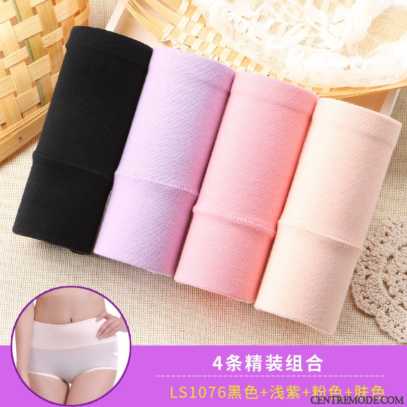 Sous-vêtements Haute Taille, Sous-vêtements Femme En Lin Bébé Rose Gris