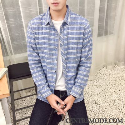 Sur Chemise Homme, Chemise Décontractée Homme Aigue-marine Corail