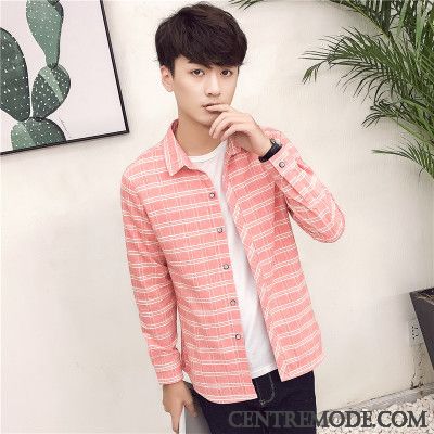 Sur Chemise Homme, Chemise Décontractée Homme Aigue-marine Corail