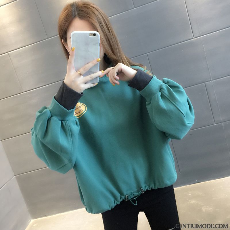 Sweat À Capuche Femme Baggy Printemps Légère Tendance L'automne Manteau Bleu Rouge