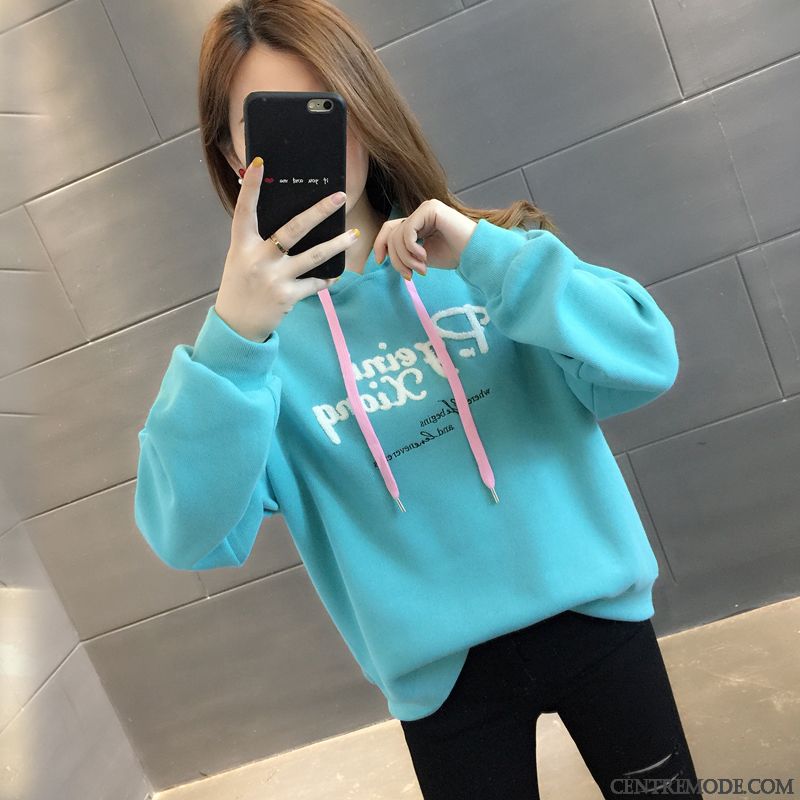 Sweat À Capuche Femme Dame L'automne Tendance Légère Printemps Hoodies Rose