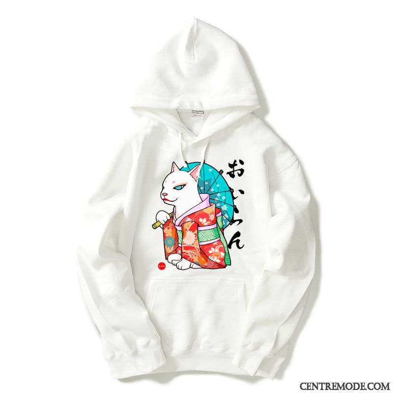 Sweat À Capuche Femme Hoodies Fantaisie Printemps Hiver Épaissir Baggy Gris